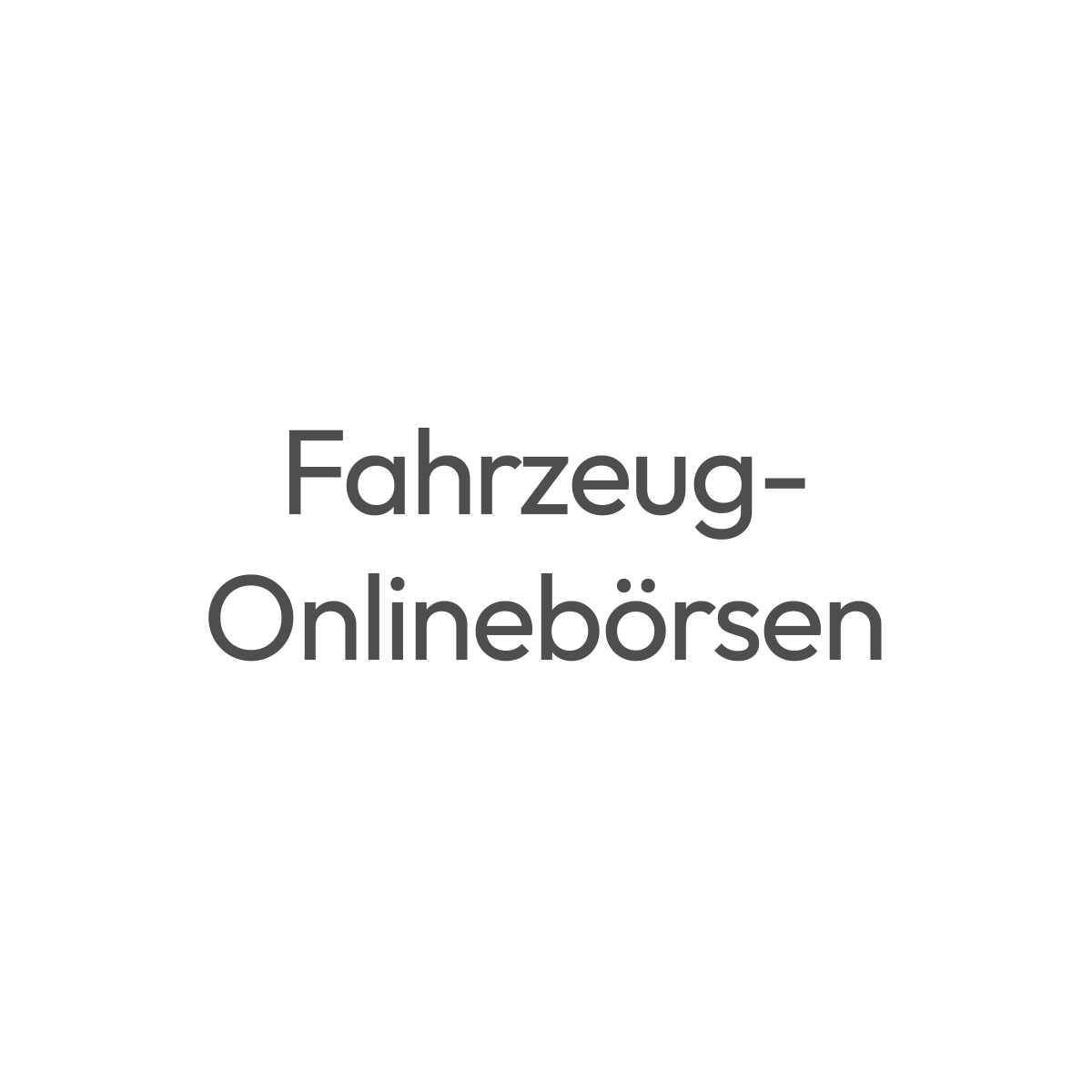 Fahrzeug-Onlinebörsen