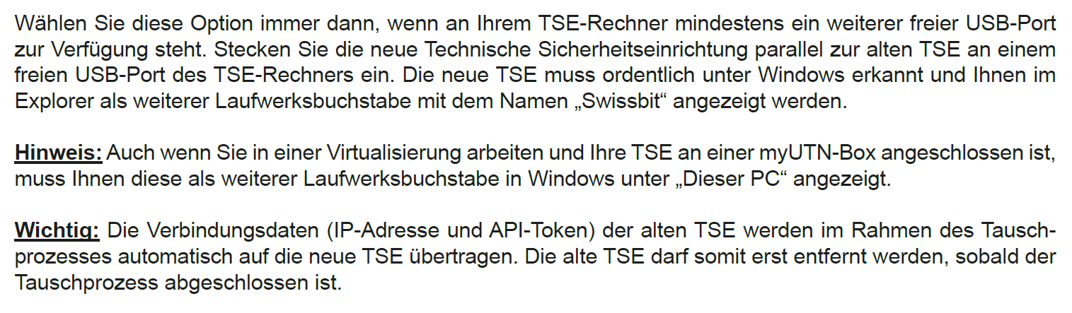 Tausch Option 1 _ TSE Benennen