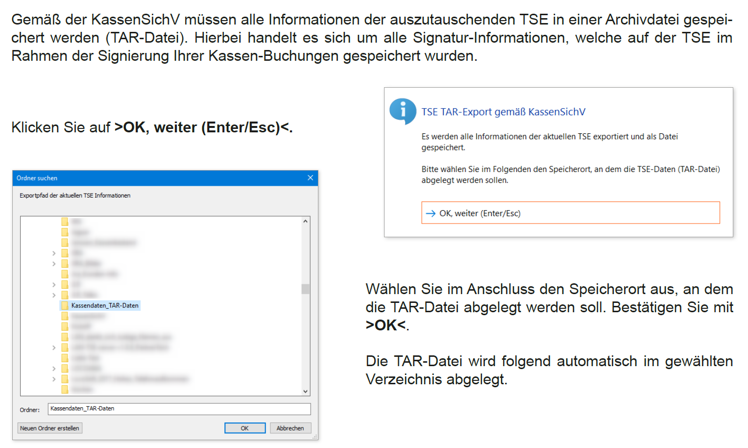 Tausch Option 3 _ TAR-Export